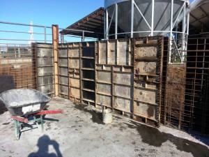 Formwork for Concrete Material Bin Walls